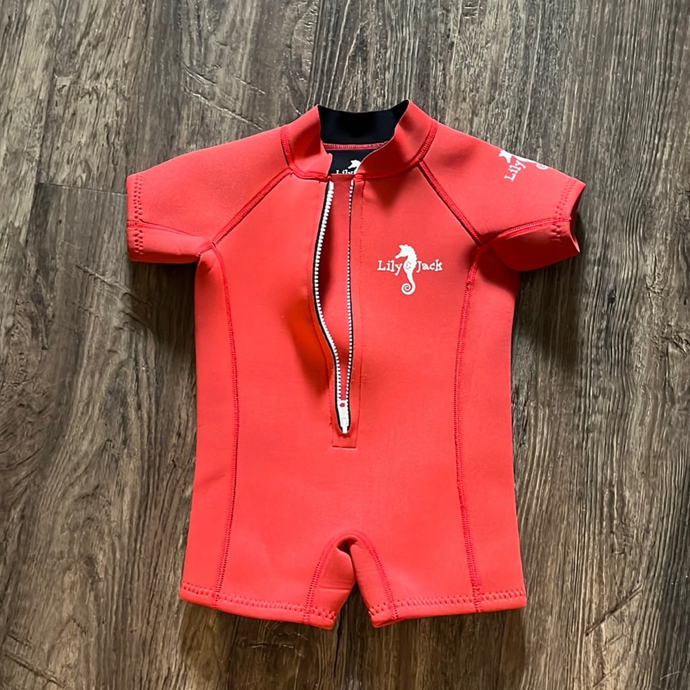 Red wetsuit for toddlers!